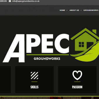 a groundworks website we worked on